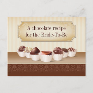 Död av Chocolate Recipe Vykort