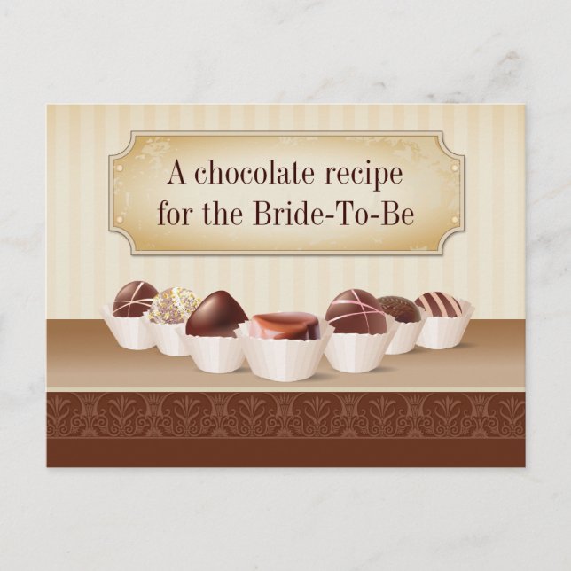 Död av Chocolate Recipe Vykort (Framsida)