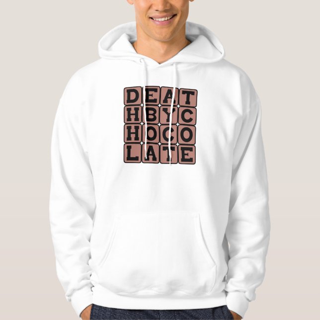 Död av choklad, svensk demens hoodie (Framsida)