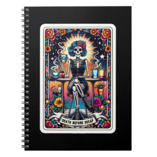 Död av Decaf Tarot Card-samling för anteckningsbok