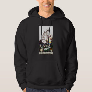 Död Av Känsla Tarotkort Estetiskt Skelett Mystik Hoodie