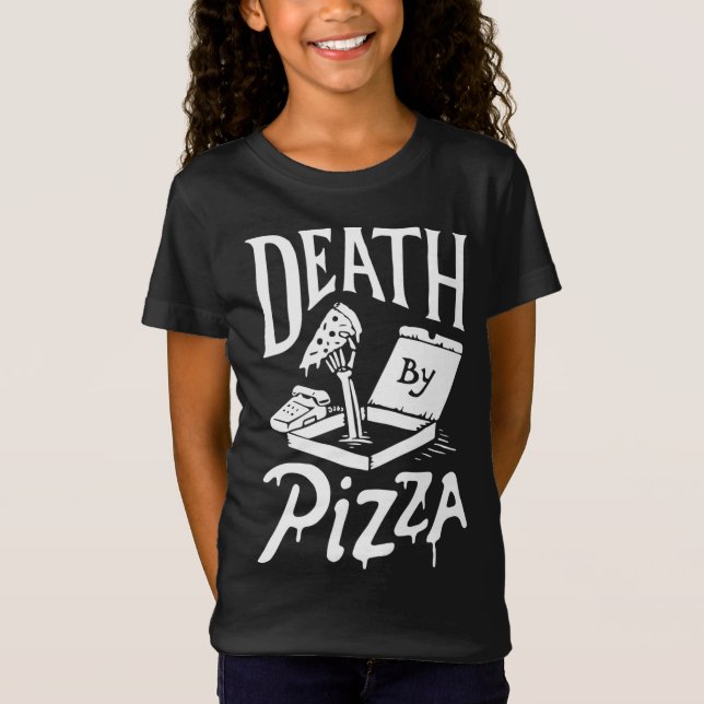 Död av Pizza lustig T Shirt (Framsida)