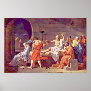 Död av Socrates av David Jacques-Louis (bäst Qua Poster