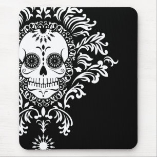 Död damast - chic sockerskalle Mousepad Musmatta