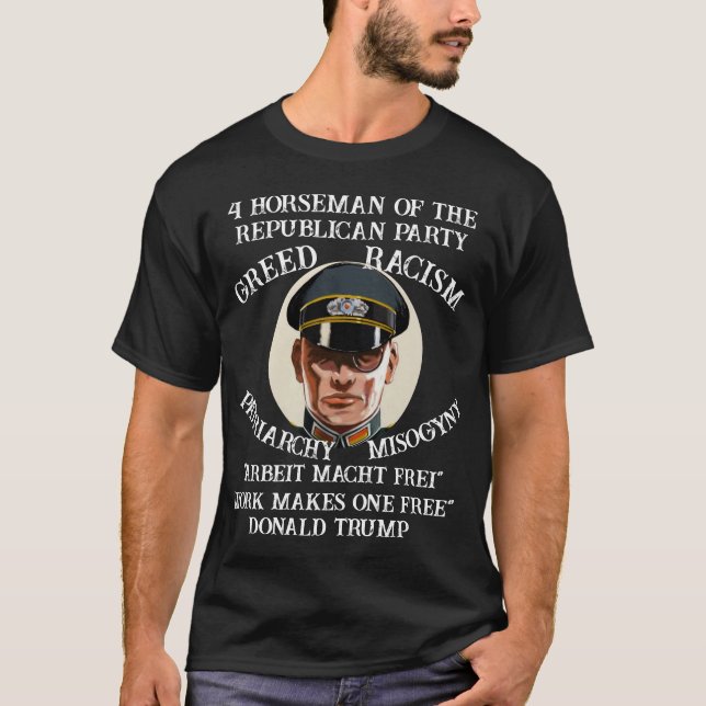DOD DOJ EPA Dachau koncentrationsläger Republikans T Shirt (Framsida)