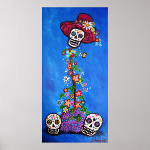 DOD DÖSKALLARS FLOWERS POSTER