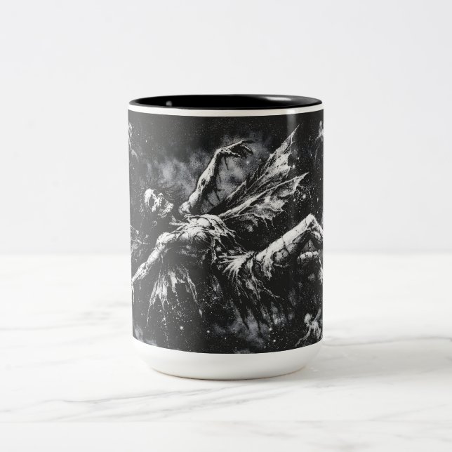 Död fe av BurnsInHell Två-Tonad Mugg (Center)