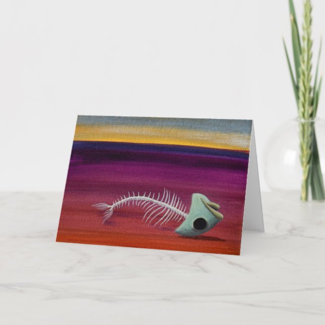 Död fisk kort (Framsida)