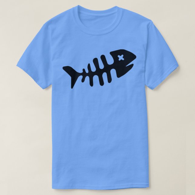 Död fiskskaleton Fisksimning  T Shirt (Design framsida)