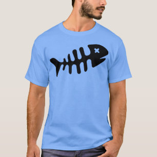Död fiskskaleton Fisksimning T Shirt