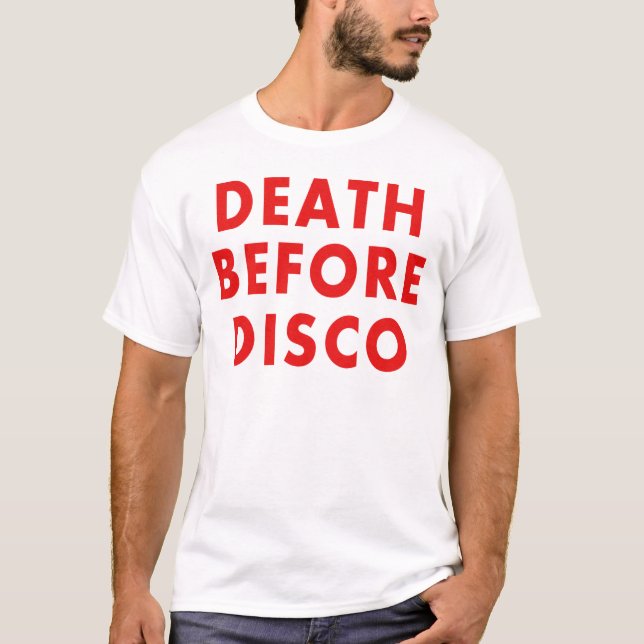 Död för disko tee shirt (Framsida)