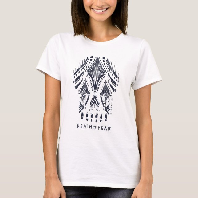 DÖD FÖR FRUKTEN Boho BE Modig Skull Tee (Framsida)