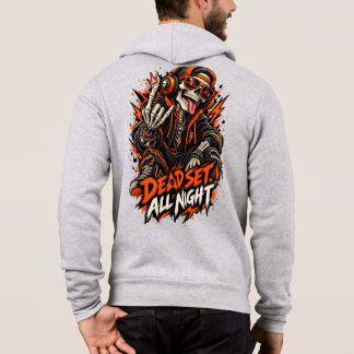 Död för hela natten Skeleton DJ – Halloween T Shirt