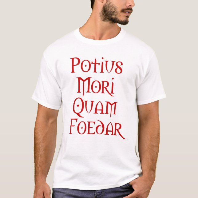 Död för skam tee shirt (Framsida)