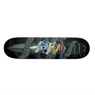 Död för skamknivardesign old school skateboard bräda 18 cm