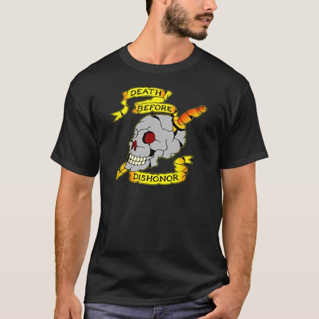 Död för skamskalle- & dolktatuering t shirt (Framsida)