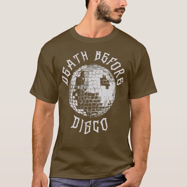 Död före disco t shirt (Framsida)