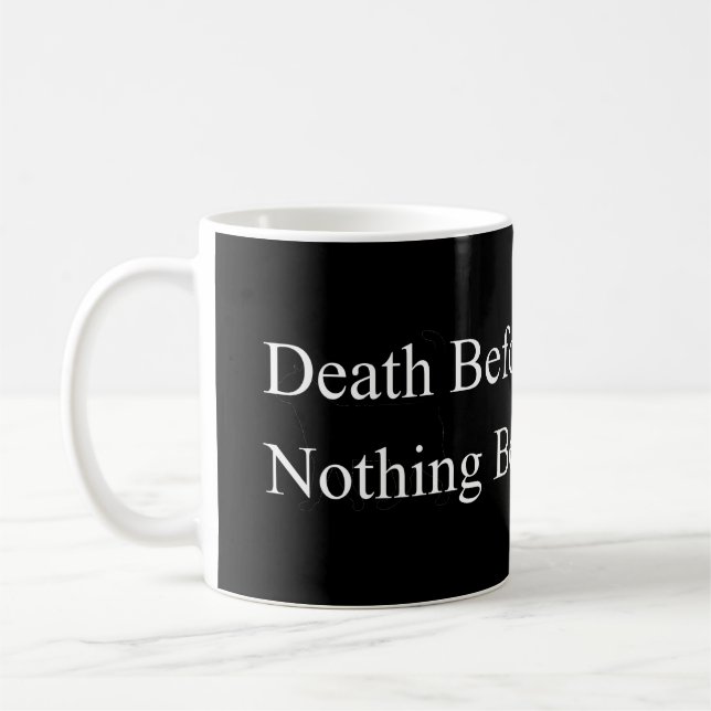 Död före obehag kaffemugg (Vänster)