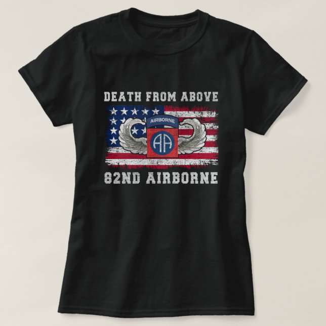 Död från mer än 82:a luftburet divisionsparaon t shirt (Design framsida)