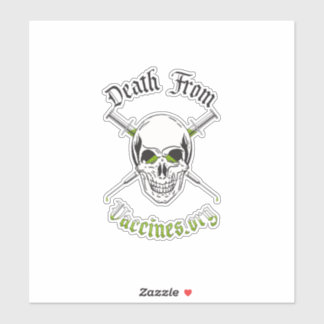 Död från vacciner Anpassningsbar-klippt vinyletike Klistermärken