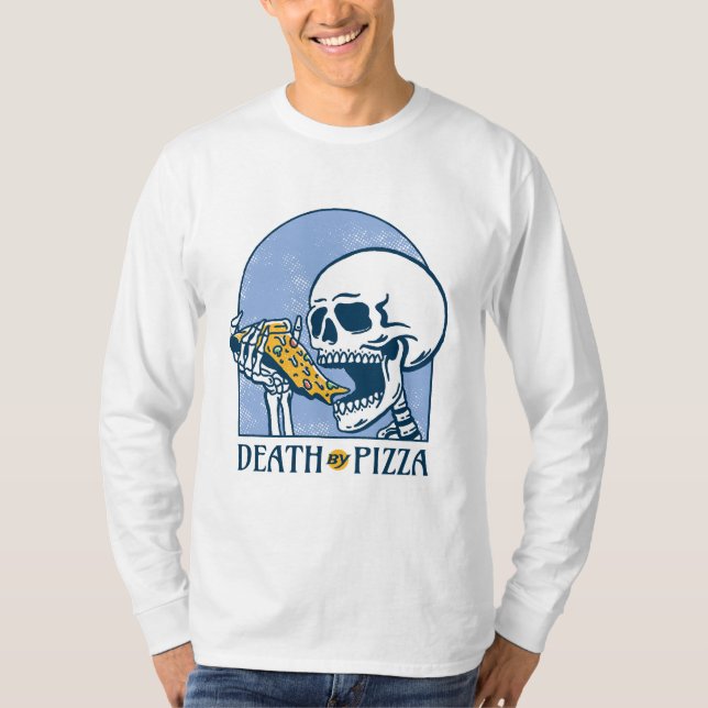 Död genom pizza t shirt (Framsida)