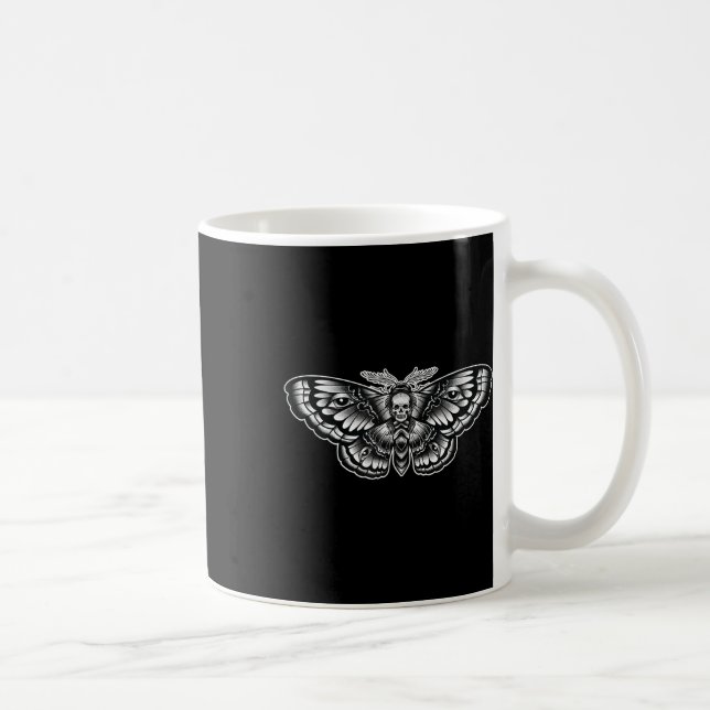 Död Head Moth Tattoo Art-inspirerad symbol Kaffemugg (Höger)