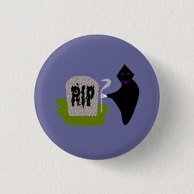 Död i Cemetery Halloween-knappen Knapp (Framsida)