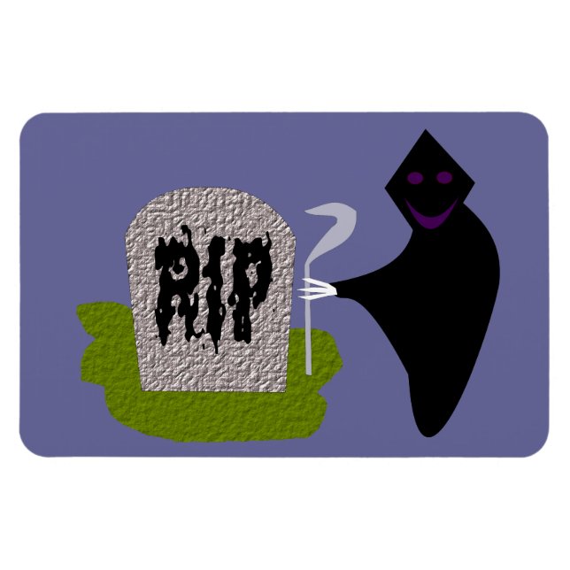 Död i kyrkogården Halloween Magnet (Horisontell)