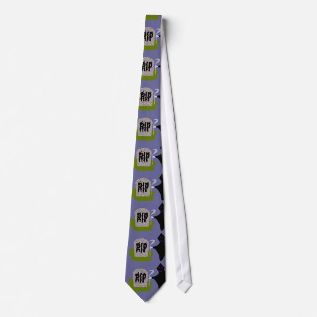 Död i kyrkogården Halloween Tie Slips (Framsida)