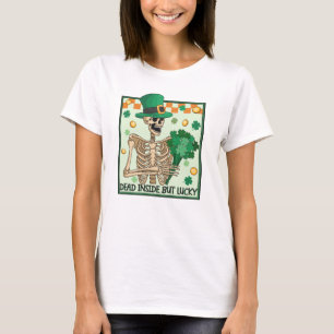 Död insida men Lucky St Patricks T Shirt