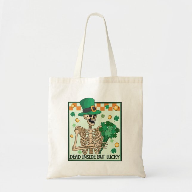 Död insida men Lucky St Patricks Tygkasse (Framsidan)