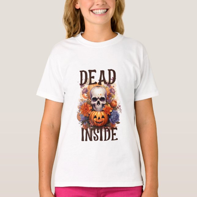 Död inuti Halloween T Shirt (Framsida)