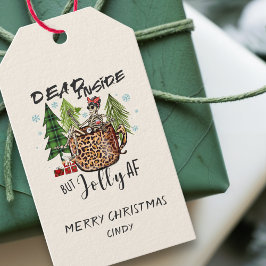 Död Inuti Jätte Roligt Roligt Jul Presentetikett