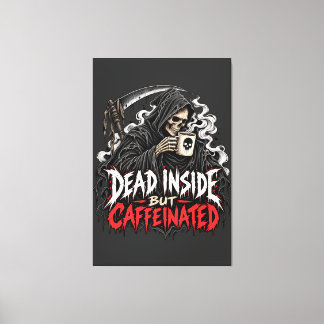 Död Inuti Kaffeinerad Canvastryck
