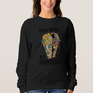 Död Inuti Men Det Är Sommar  Gotisk Strand Skelett T Shirt