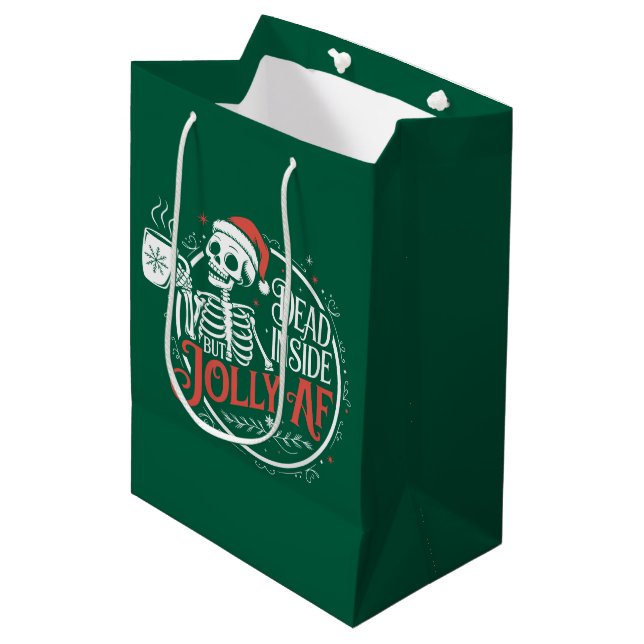 Död Inuti Men Glad Af Skalle Tomte Jul (Framsidan Vinklad)