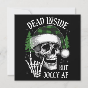 Död inuti men jolly AF Julkort