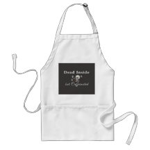Död Inuti Men Kaffeinerad – Halloween Kudd