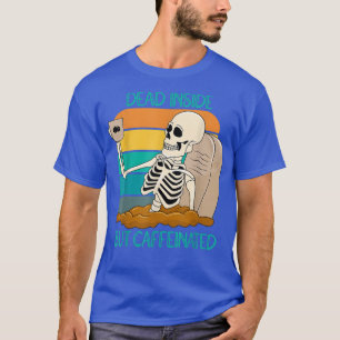 Död Inuti Men Kaffeinhållande Kaffe Skelett För Mi T Shirt