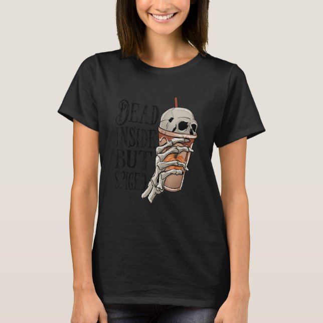 Död Inuti Men Kryddad Halloween T Shirt (Framsida)