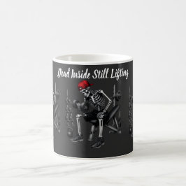 Död Inuti Men Lyfter Fortfarande Kaffemugg