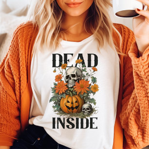 Död Inuti Vintage Halloween T Shirt