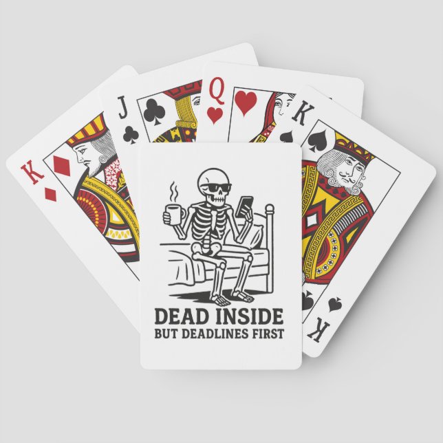 Död invärtes men deadlines först casinokort (Baksidan)