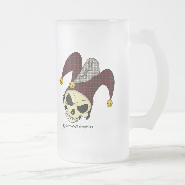 Död Joker Frostad Ölmugg Frostat Ölglas (Höger)