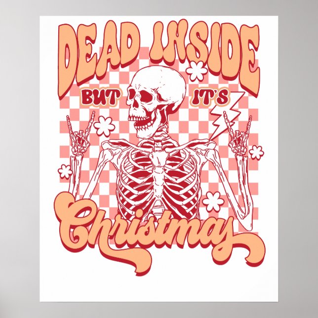 död julgransskelett poster (Framsidan)