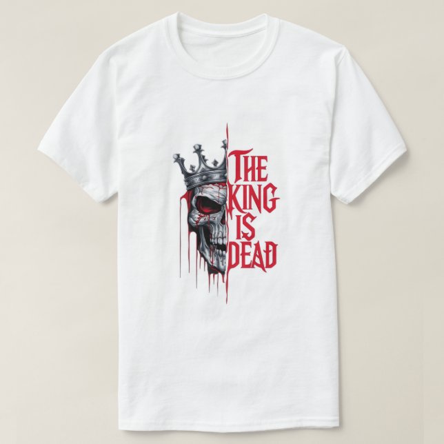 Död Kungs Skalle T Shirt (Design framsida)