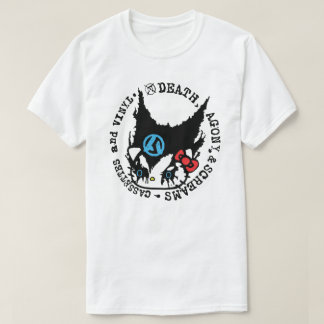 Död, kval och skrik kassetter och vinyl t shirt