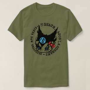 Död, kval och skrik kassetter och vinyl t shirt