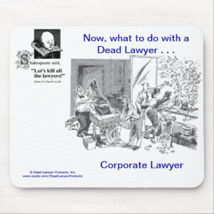 Död Lawyer™ företags advokat Mousepad Musmatta