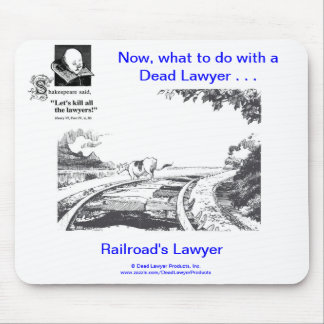 Död Lawyer™ järnväg advokat Mousepad Musmatta